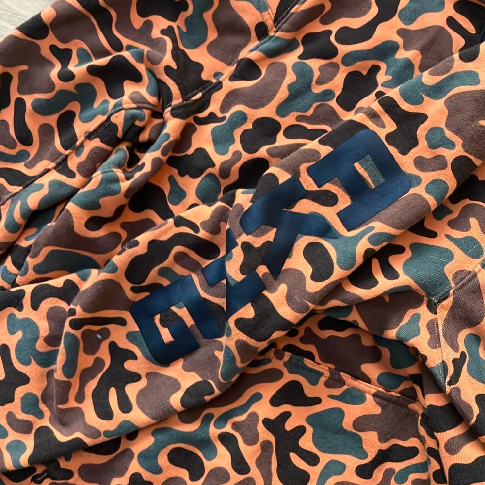 Alaskan Hardgear by Duluth Trading Camouflage Orange Hoodie sz Medium - Picture 4 of 7